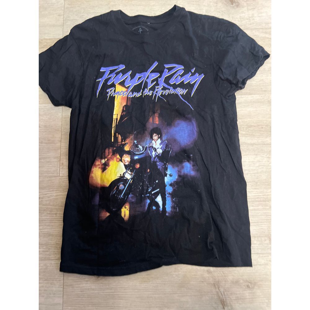 Prince Purple Rain Men's Shirt Size Medium Black